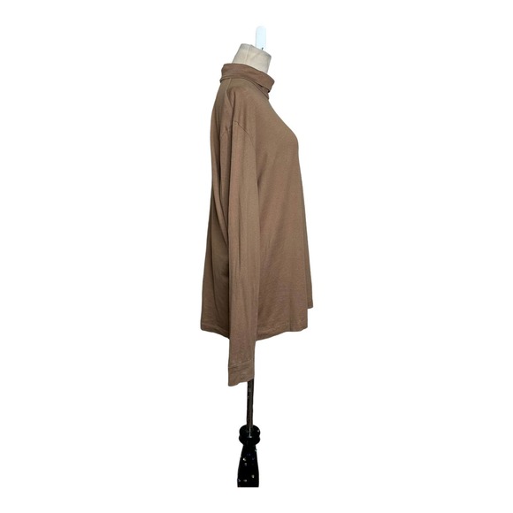 Theory brown long sleeves high neck top size XL - Picture 9 of 10